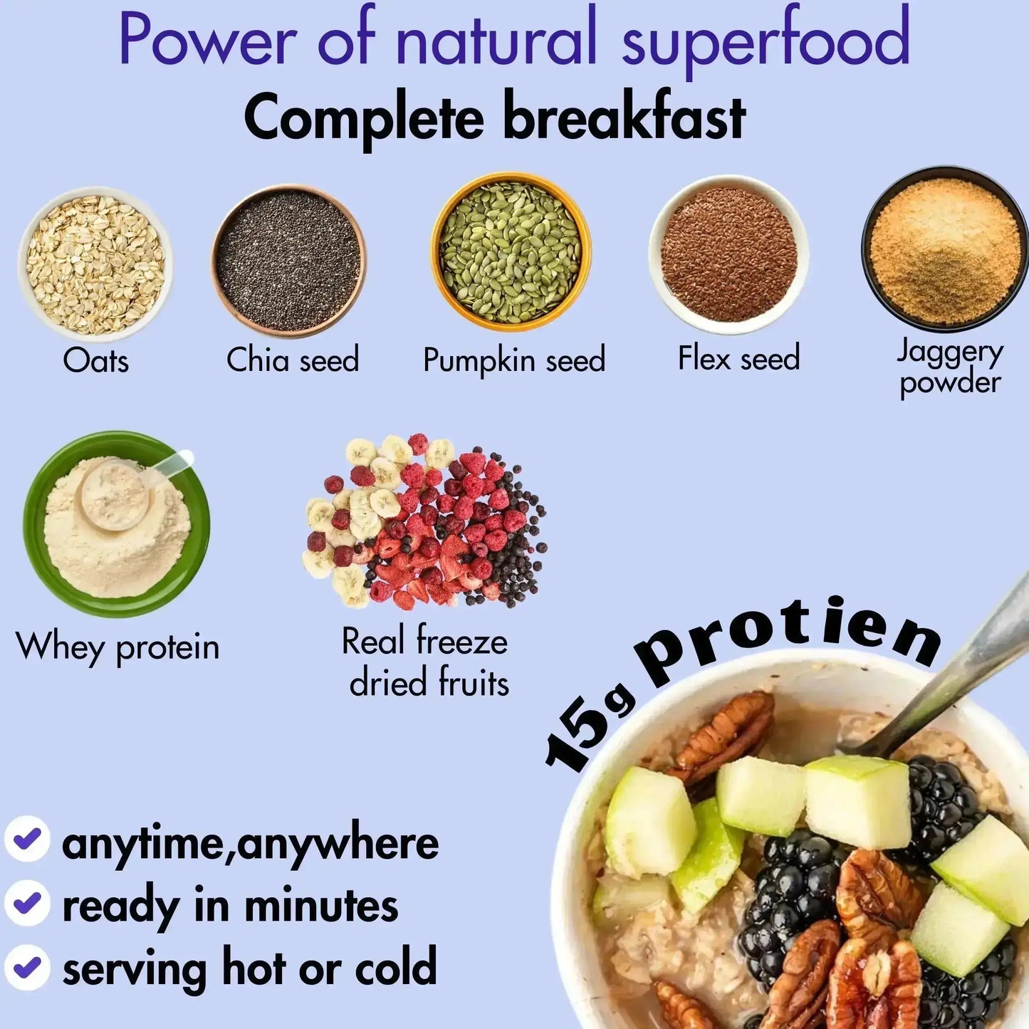 Assorted high protein Oatmeal (Pack Of 6) My Store