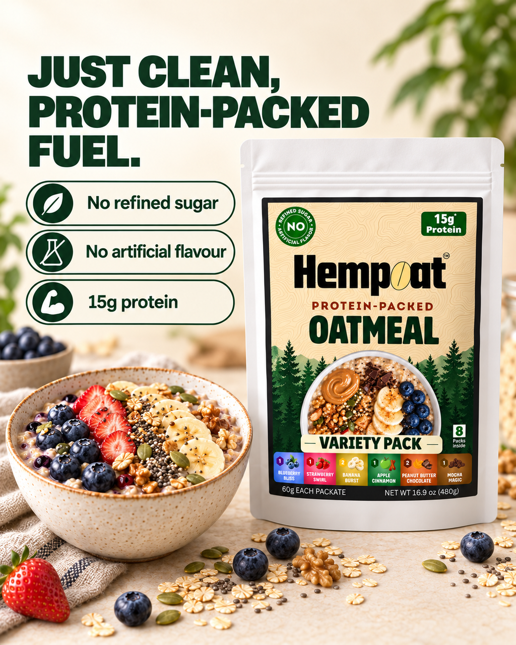 Hempoat varirty pack oatmeal